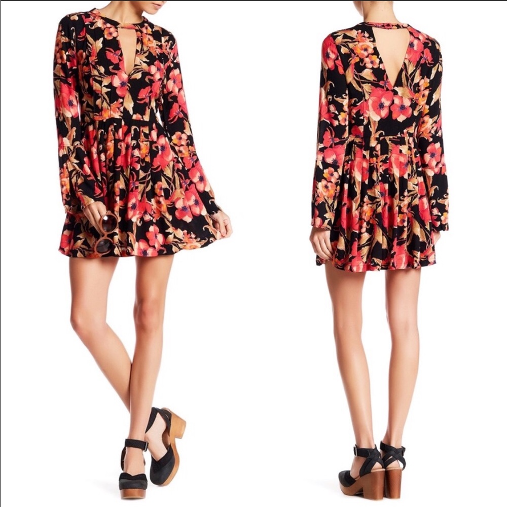 DONATING NEXT WEEK-  FP Tegan floral mini dress